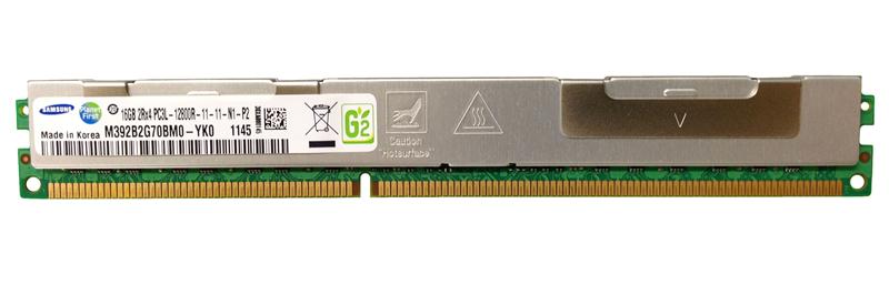 M392B2G70BM0-YK0 Samsung 16GB PC3-12800 DDR3-1600MHz ECC Registered CL11 240-Pin DIMM 1.35V Low Voltage Very Low Profile (VLP) Dual Rank Memory Module