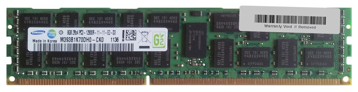 M393B1K70DH0-CK0 Samsung 8GB PC3-12800 DDR3-1600MHz ECC Registered CL11 240-Pin DIMM Dual Rank Memory Module
