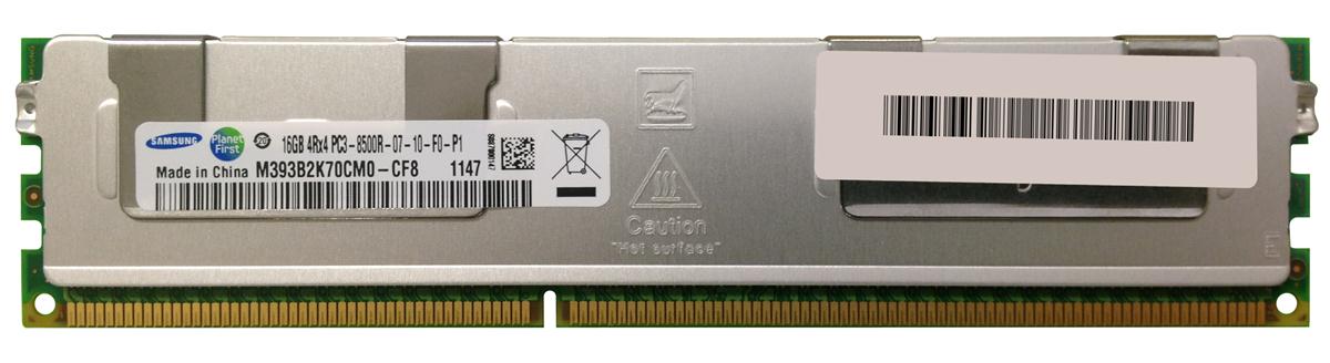 M393B2K70CM0-CF8 Samsung 16GB PC3-8500 DDR3-1066MHz ECC Registered CL7 240-Pin DIMM Quad Rank Memory Module