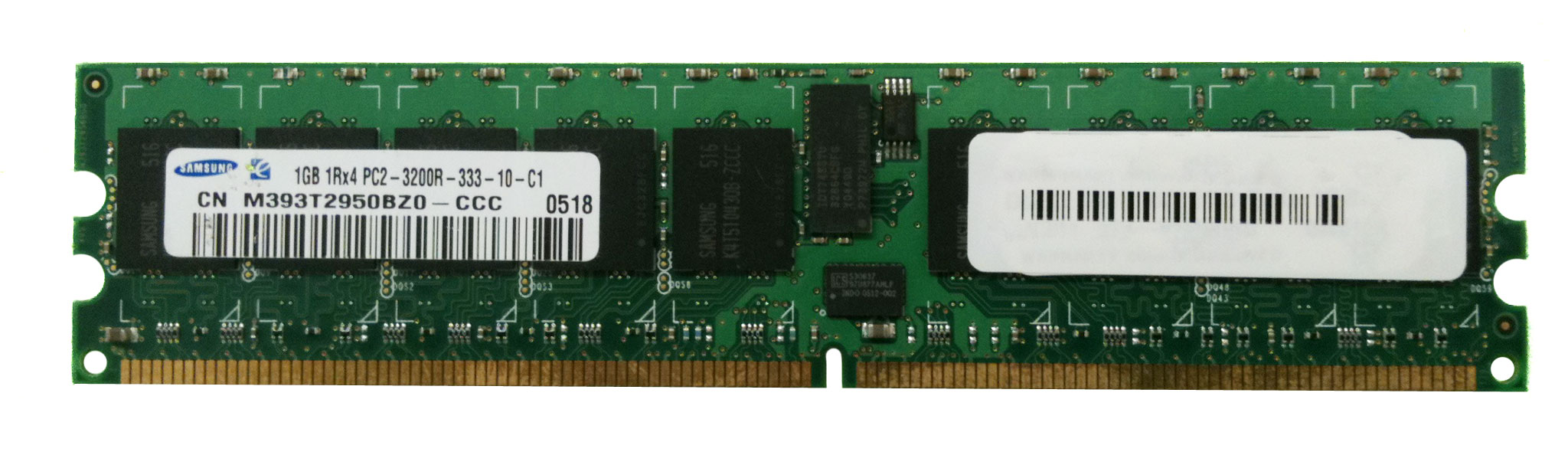 3D-33D233R14-1G 1GB Module DDR2 PC3200 CL=3 Registered ECC DDR400 Single Rank 2.6V 128Meg x 72 for SuperMicro SuperServer 7044H-X8R (SYS-7044H-X8R) n/a