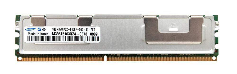 M395T5163QZ4-CE78 Samsung 4GB PC2-6400 DDR2-800MHz ECC Fully Buffered CL5 240-Pin DIMM Quad Rank Memory Module