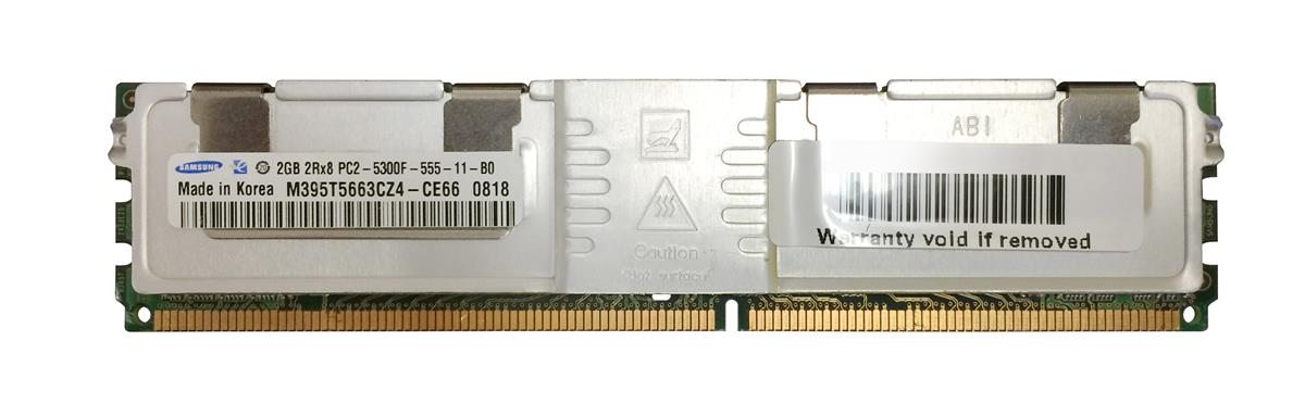 M395T5663CZ4-CE6 Samsung 2GB PC2-5300 DDR2-667MHz ECC Fully Buffered CL5 240-Pin DIMM Dual Rank Memory Module
