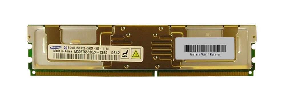M395T6553CZ4-CE60 Samsung 512MB PC2-5300 DDR2-667MHz ECC Fully Buffered CL5 240-Pin DIMM Single Rank Memory Module