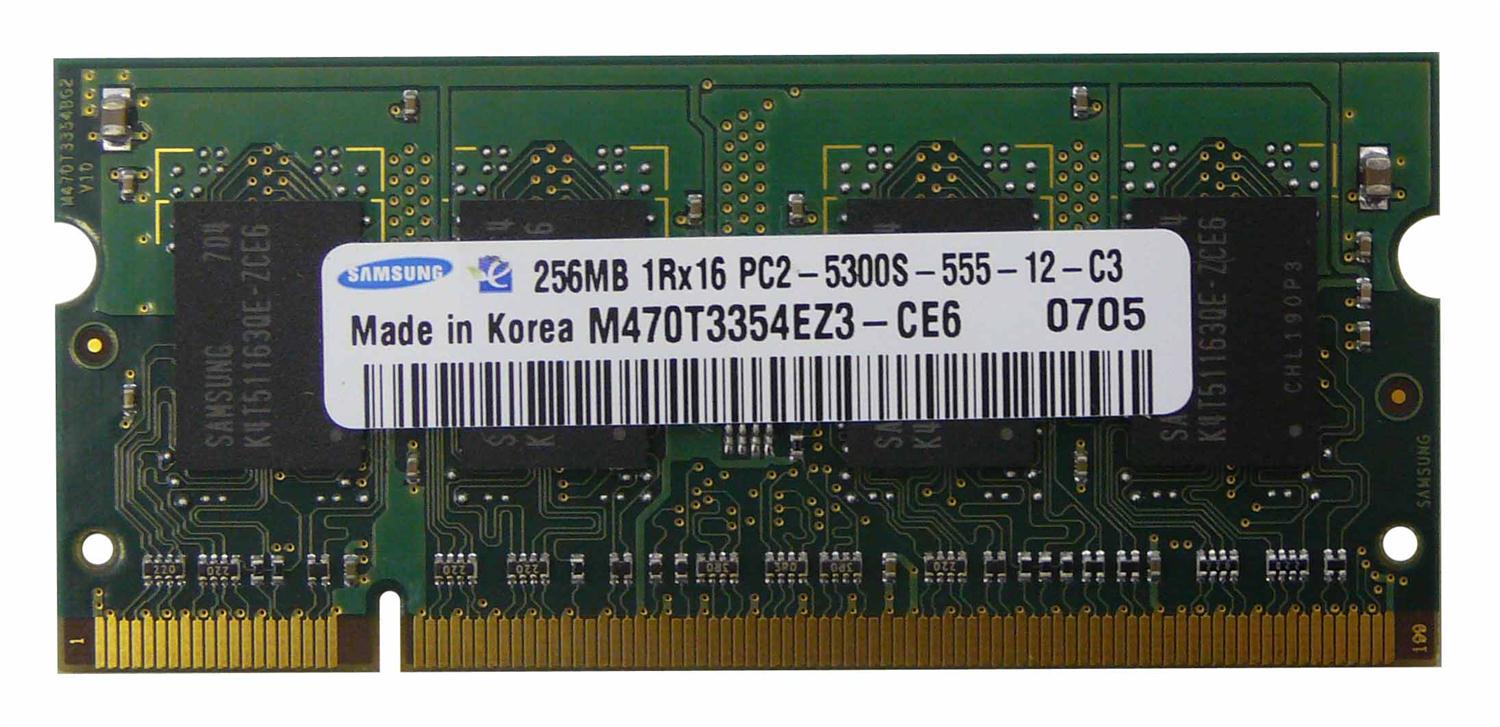 M4L-PC2667D2S5-256 M4L Certified 256MB 667MHz DDR2 PC2-5300 Non-ECC CL5 200-Pin Single Rank x16 SoDimm