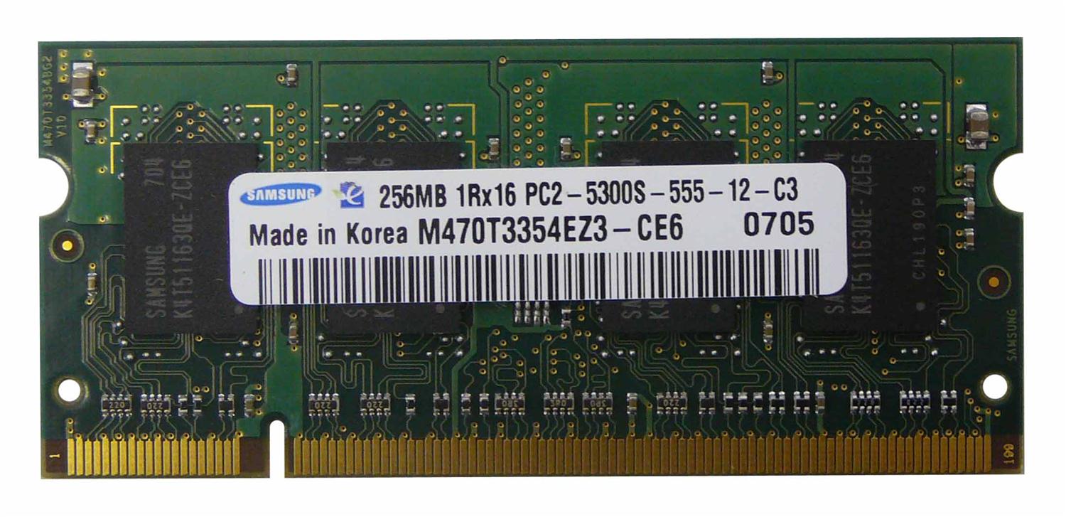 M4L-PC2667D2S5-256 M4L Certified 256MB 667MHz DDR2 PC2-5300 Non-ECC CL5 200-Pin Single Rank x16 SoDimm