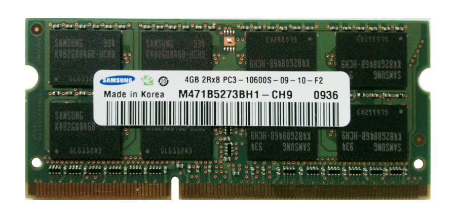 3D-13D367N646537-4G 4GB Module DDR3 SoDimm 204-Pin PC3-10600 CL=9 non-ECC Unbuffered DDR3-1333 512Meg x 64 for Lenovo ThinkPad W520 4276-2QU 55Y3711; FRU 55Y3717