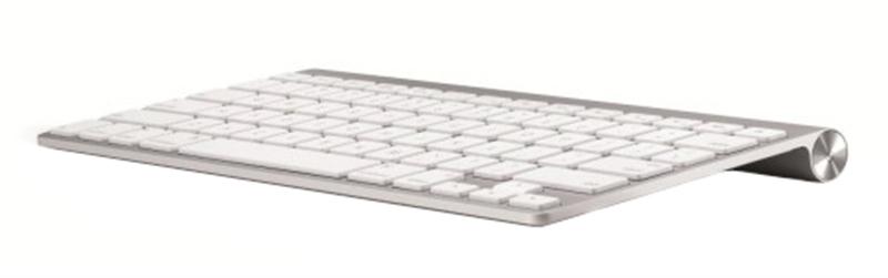 MC184LL/B Apple Anodized Aluminum External Wireless Keyboard USA (White)