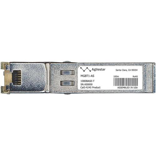 MGBT1-AS Agilestar 1Gbps 1000Base-T Copper 100m RJ-45 Connector SFP (mini-GBIC) Transceiver Module for Cisco Compatible