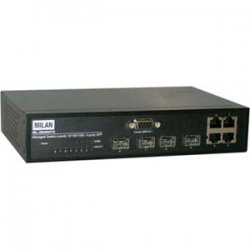 MIL-SM4004TG Transition Networks 4-Ports 10/100/1000Base-T Managed Switch with 4 SFP Slots (Refurbished)