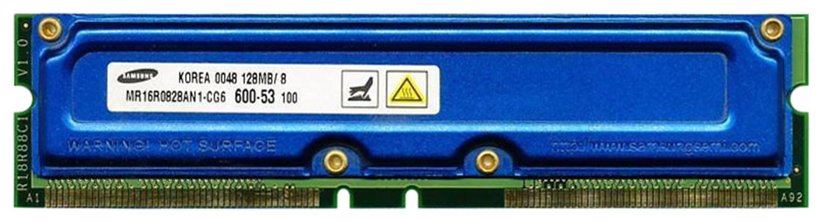 88.76500 256MB Kit RDRAM PC600 non-ECC 600MHz 2.5V for Dell Precision Workstation 530 311-8461; 311-8463