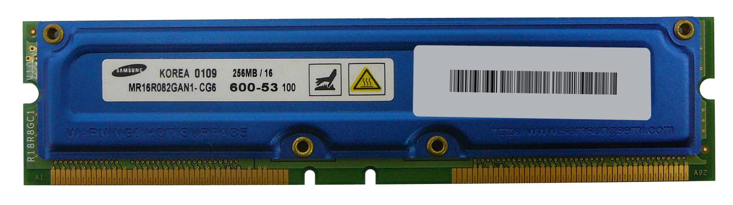 MR16R082GAN1-CG6 Samsung Rambus 256MB PC600 600MHz non-ECC 184-Pin RDRAM RIMM Memory Module