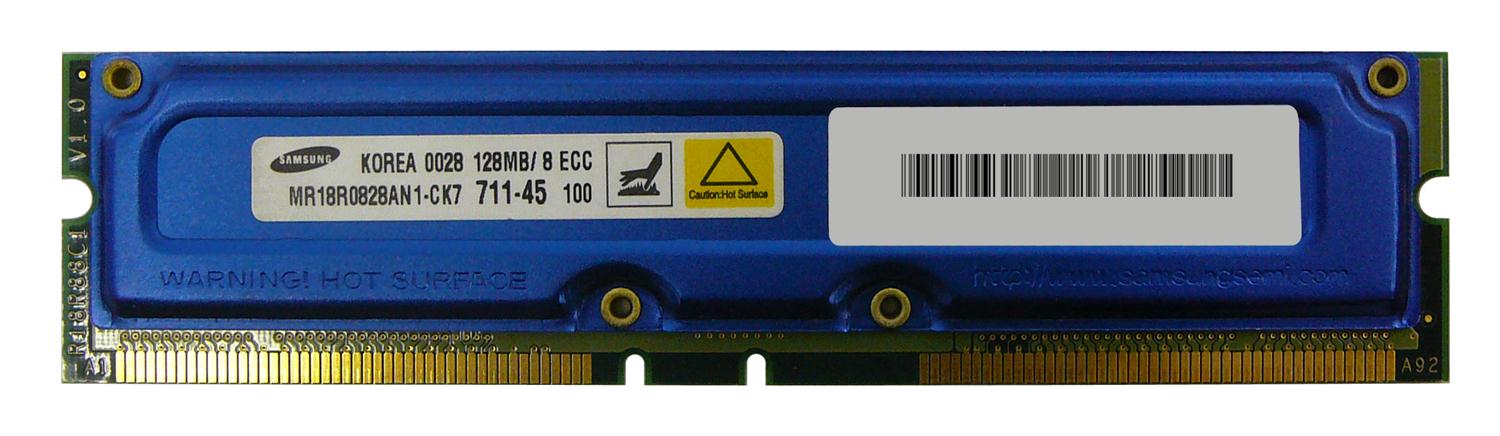 88.76763 128MB Module RDRAM PC700 ECC 45ns 700MHz 184-Pin 2.5v 64Meg x 18 for Dell Dimension XPS B (733R) 311-0926; 311-2198; 311-2574
