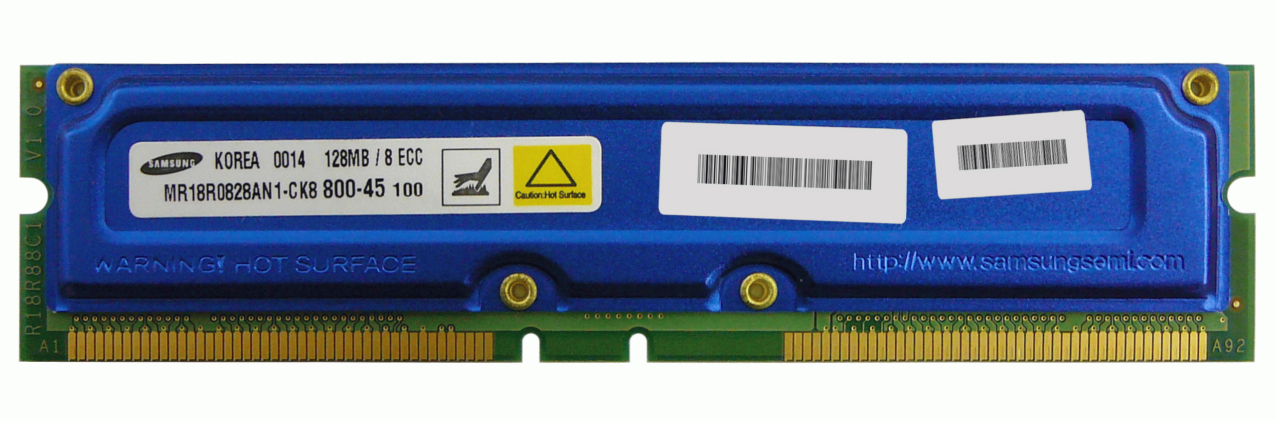 10.88634 Samsung 256MB ECC PC800 RDRAM Kit For Dell Precision Workstation 530 2.0G