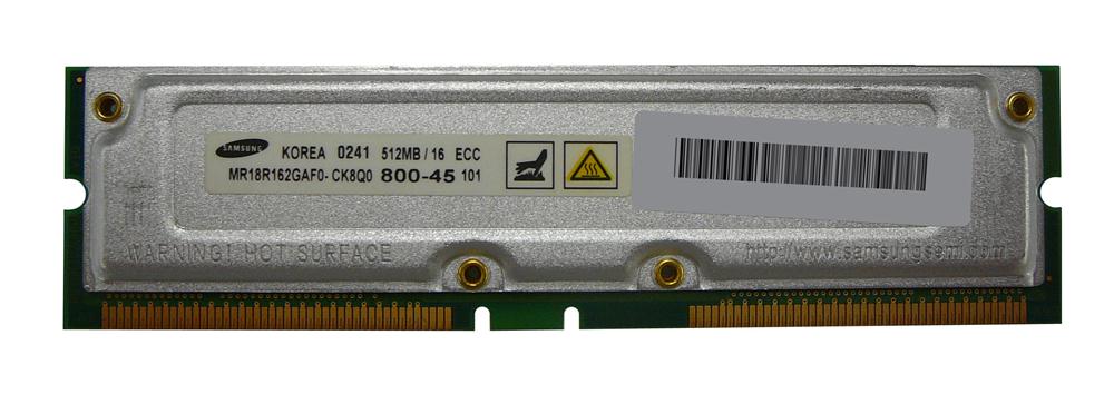 80.12751 Samsung 2GB Kit (4 X 512MB) RDRAM PC800 ECC 45ns 800MHz 184-Pin 2.5v For Dell Dimension 8100