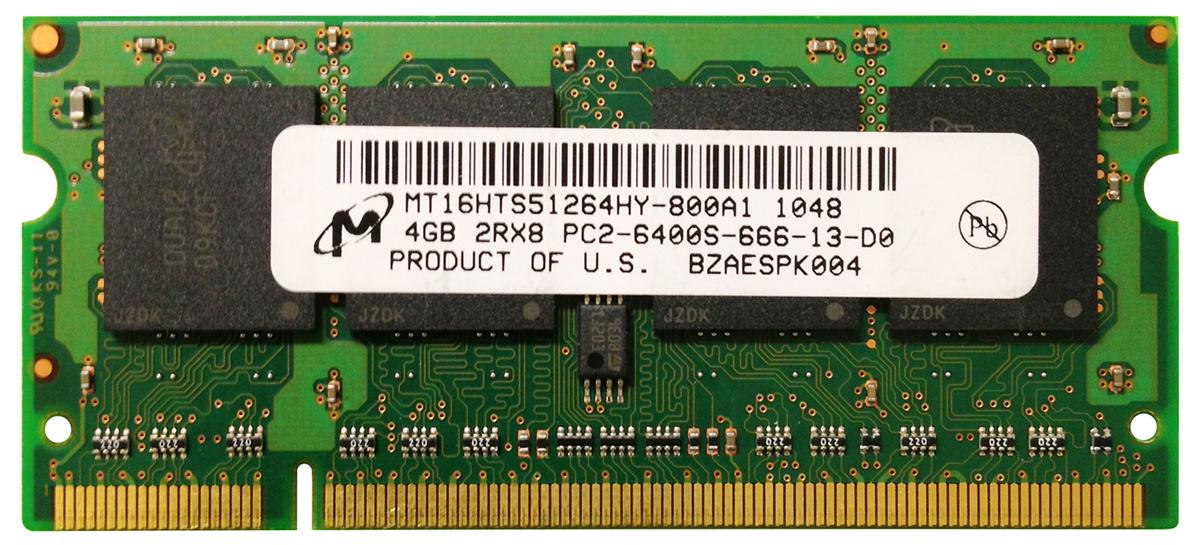 3DHP506062-001 3D Memory 4GB PC2-6400 DDR2-800MHz non-ECC Unbuffered CL6 200-Pin SoDimm Memory Module P/N (compatible with 506062-001, 495054-001, 511871-001, 511871-001N, 530792-001)