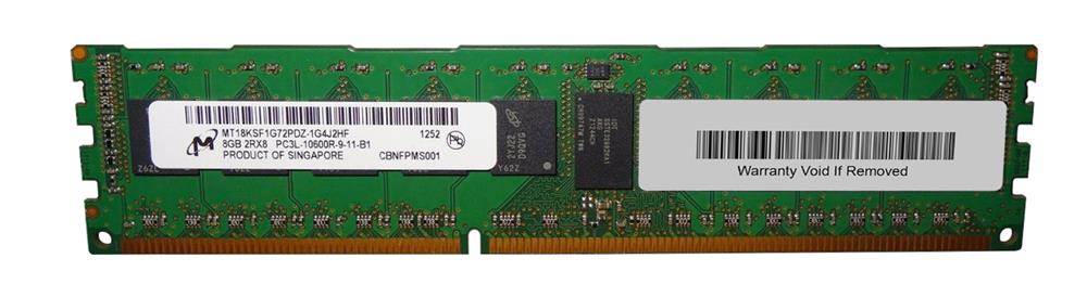 MT18KSF1G72PDZ-1G4 Micron 8GB PC3-10600 DDR3-1333MHz ECC Registered CL9 240-Pin DIMM 1.35V Low Voltage Dual Rank Memory Module