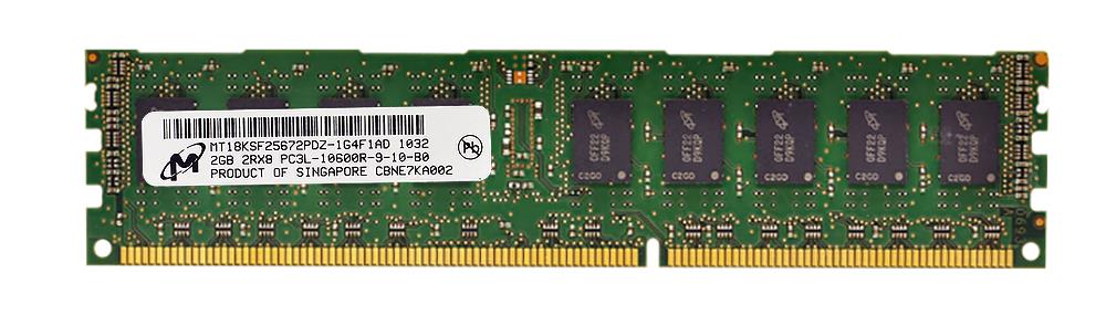 3D-PC31333RD3D89DL-2G 2GB 1333MHz DDR3 PC3-10600 Reg ECC CL9 240-Pin Dual Rank x8 1.35V Low Voltage DIMM (P/N)