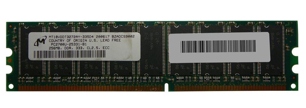 M4L-PC1333ED1D825D-256M M4L Certified 256MB 333MHz DDR PC2700 ECC CL2.5 184-Pin Dual Rank x8 DIMM