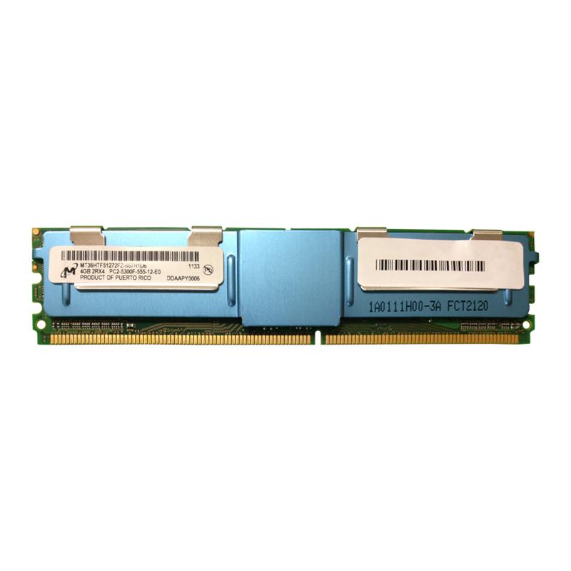 MT36HTF51272FZ-667H1D6 Micron 4GB PC2-5300 DDR2-667MHz ECC Fully Buffered CL5 240-Pin DIMM Dual Rank Memory Module