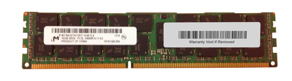 MT36KSF2G72PZ-1G4E1LE Micron 16GB PC3-10600 DDR3-1333MHz ECC Registered CL9 240-Pin DIMM 1.35v Low Voltage Dual Rank Memory Module