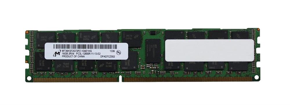 MT36KSF2G72PZ-1G6E1HG Micron 16GB PC3-12800 DDR3-1600MHz ECC Registered CL11 240-Pin DIMM 1.35V Low Voltage Dual Rank Memory Module