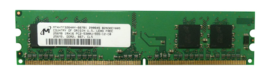 M4L-PC2533D2N4-256 M4L Certified 256MB 533MHz DDR2 PC2-4200 Non-ECC CL4 240-Pin Single Rank x16 DIMM