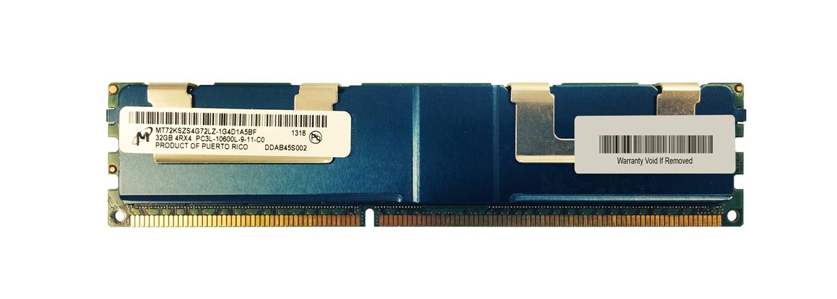 MT72KSZS4G72LZ-1G4D1A5BF Micron 32GB PC3-10600 DDR3-1333MHz ECC Registered CL9 240-Pin Load Reduced DIMM 1.35V Low Voltage Quad Rank Memory Module