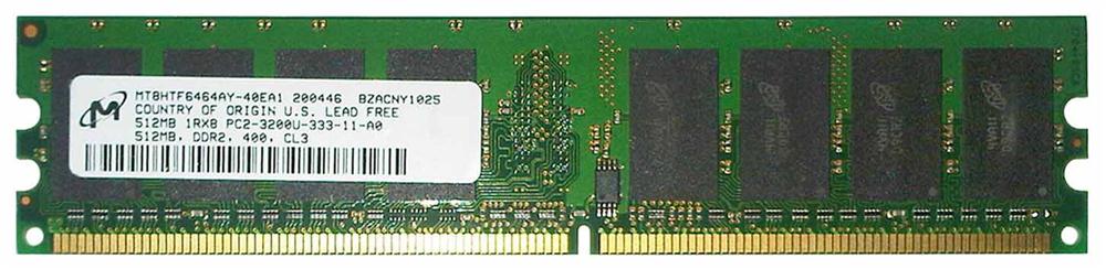 M4L-PC2400ND2D163D512M M4L Certified 512MB 400MHz DDR2 PC2-3200 Non-ECC CL3 240-Pin Dual Rank x16 DIMM