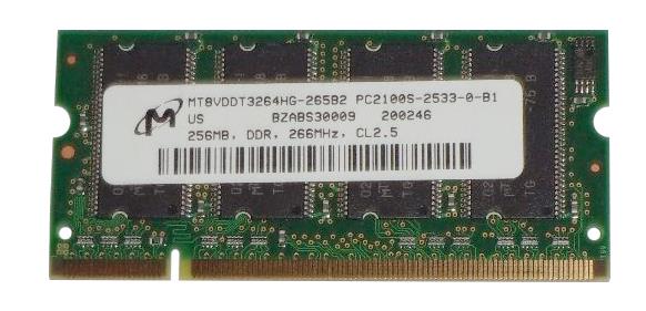 O2200186005PE Edge Memory 256MB PC2100 DDR Sodimm 200-pin Memory Module