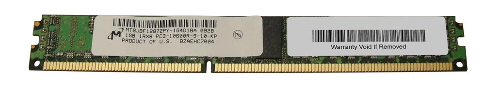 MT9JBF12872PY-1G4D1 Micron 1GB PC3-10600 DDR3-1333MHz ECC Registered CL9 240-Pin DIMM Single Rank Memory Module