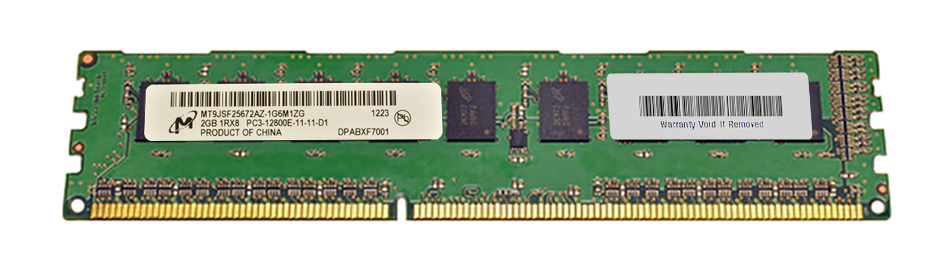 M4L-PC31600D3E11S-2G M4L Certified 2GB 1600MHz DDR3 PC3-12800 ECC CL11 240-Pin Single Rank x8 DIMM