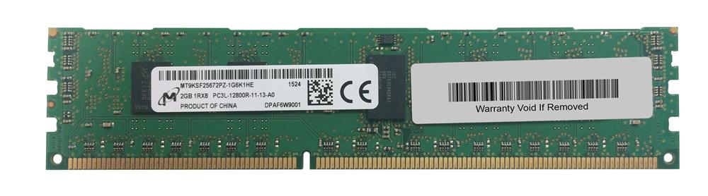 MT9KSF25672PZ-1G6K1 Micron 2GB PC3-12800 DDR3-1600MHz ECC Registered CL11 240-Pin DIMM 1.35V Low Voltage Single Rank Memory Module