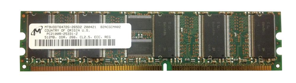 M4L-PC1266RD11825D-512M M4L Certified 512MB 266MHz DDR PC2100 Reg ECC CL2.5 184-Pin Single Rank x8 DIMM