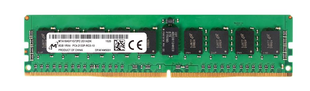 MTA18ASF1G72PZ-2G1A2IK Micron 8GB PC4-17000 DDR4-2133MHz ECC Registered CL15 288-Pin DIMM 1.2V Single Rank Memory Module
