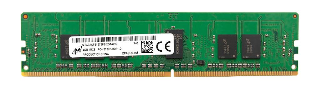 MTA9ASF51272PZ-2G1A2IG Micron 4GB PC4-17000 DDR4-2133MHz ECC Registered CL15 288-Pin DIMM 1.2V Single Rank Memory Module