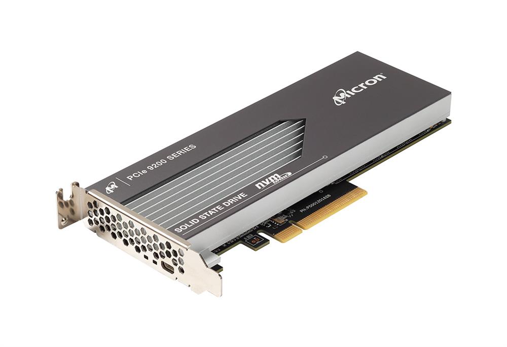 MTFDHAR8TATCW-1AR1ZAB Micron 9200 ECO 8TB TLC PCI Express 3.0 x8 NVMe Read Intensive (PLP) HH-HL Add-in Card Solid State Drive (SSD)