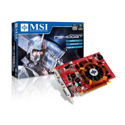 N9400GT-MD256 MSI GeForce 9400GT 256MB PCI Express Dual VGA HDMI DVI Video Graphics Card