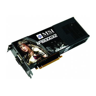 N9800GX2-M2D1G MSI Nvidia GeForce 9800 GX2 1GB GDDR3 512-Bit HDMI / Dual DVI PCI-Express 2.0 x16 Video Graphics Card
