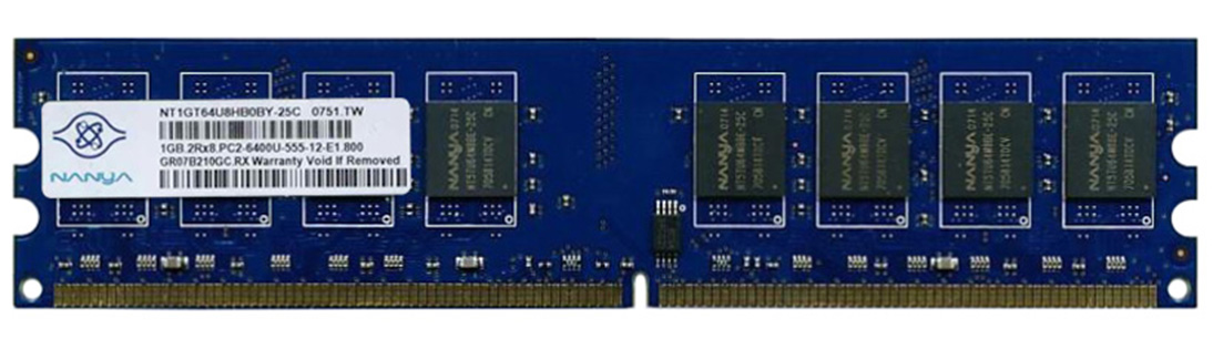 39138284CAA Memory Upgrades 1GB PC2-6400 DDR2-800MHz non-ECC Unbuffered CL5 240-Pin DIMM Dual Rank Memory Module