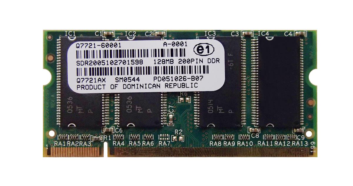 Q7721-60001-06 HP Hewlett-packard Laserjet 5550 3800 4700 128MB 200p PC2700 DDR