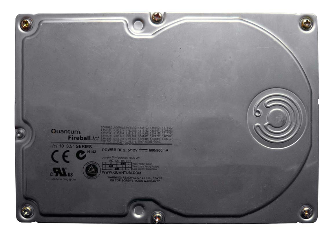 QML05100LB-A Quantum Fireball LCT10 5.1GB 5400RPM ATA-66 512KB Cache 3.5-inch Internal Hard Drive