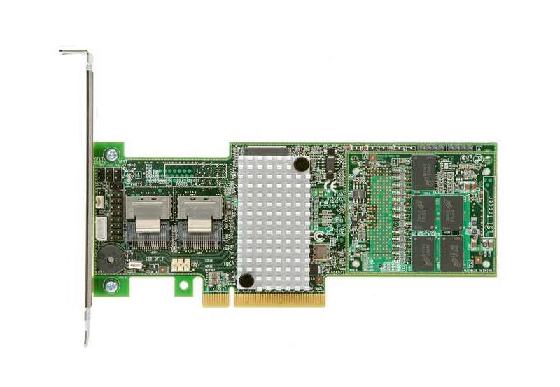 RS25SB008 Intel 1GB Cache 8-Port SAS 6Gbps / SATA 6Gbps PCI Express 3.0 x8 Low Profile MD2 RAID 0/1/5/6/10/50/60 Controller Card