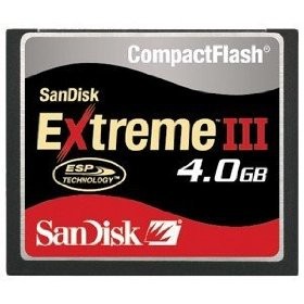 SDCFX3-4096-901 SanDisk 4GB Extreme III CompactFlash (CF) Memory Card