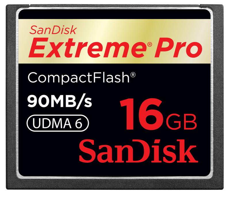 SDCFXP-016G-A91 Sandisk Extreme Pro 16GB CompactFlash (CF) Memory Card