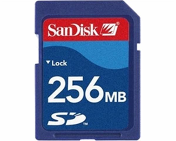 SDSDJ-256 SanDisk 256MB Secure Digital (SD) Flash Memory Card