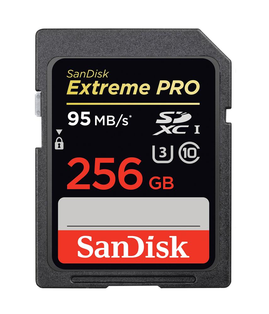 SDSDXP256GA46 SanDisk Extreme Pro 256GB Class 10 SDXC UHS-I Flash Memory Card