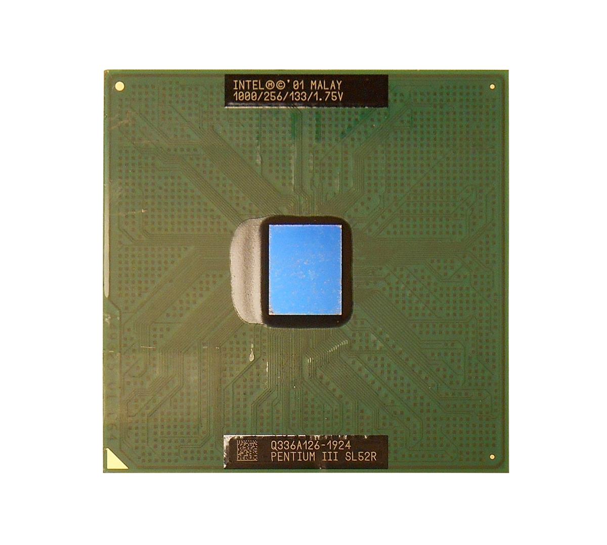 SL52R12 Intel Pentium III 1.00GHz 133MHz FSB 256KB L2 Cache Socket PPGA370 Processor