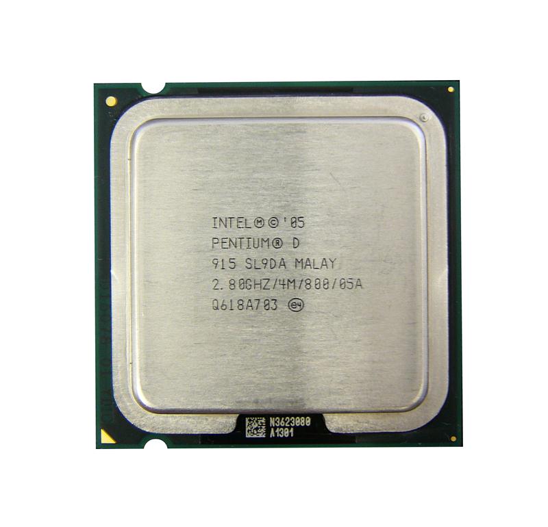 SL9DA Intel Pentium D Dual-Core 915 2.80GHz 800MHz FSB 4MB L2 Cache Socket 775 Processor