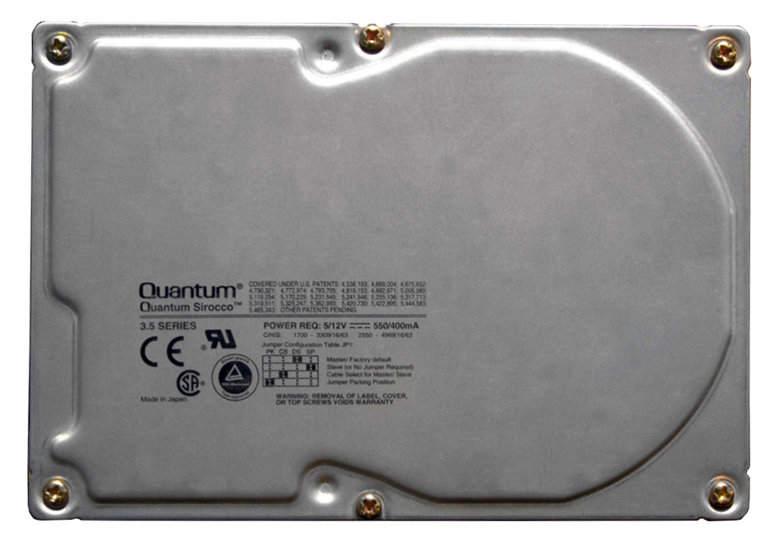 SR2550S Quantum Sirocco 2.5GB 4500RPM Ultra SCSI 50-Pin 128KB Cache 3.5-inch Internal Hard Drive