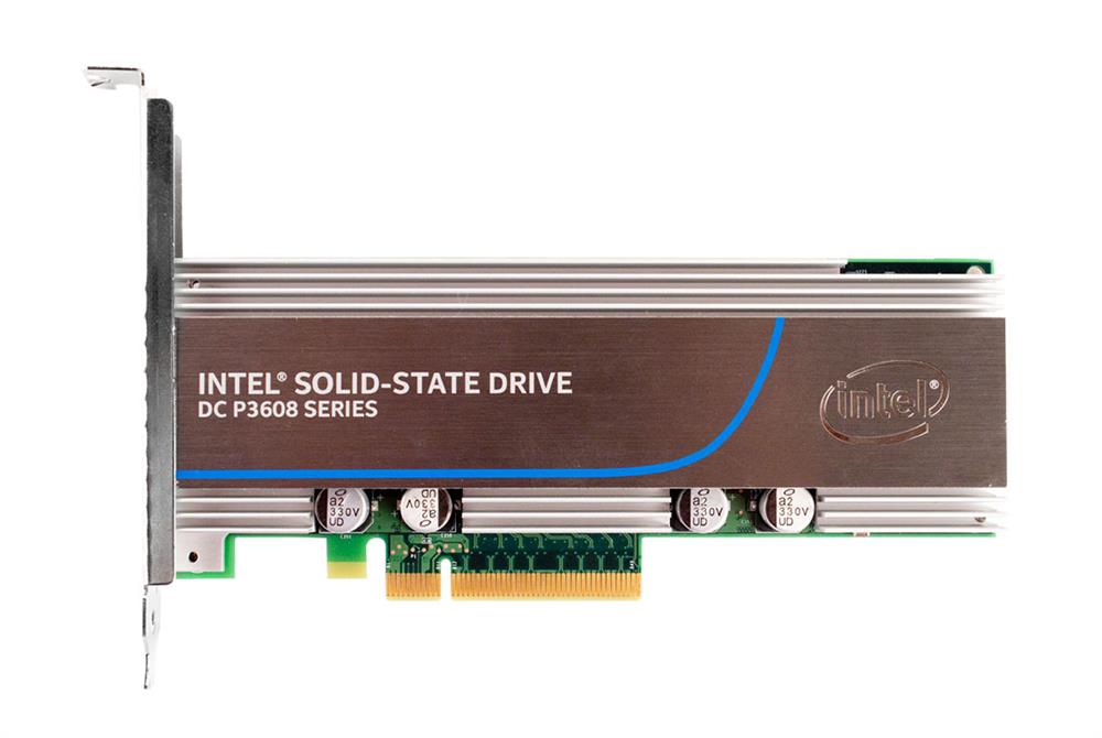 SSDPECME016T401 Intel DC P3608 Series 1.6TB MLC PCI Express 3.0 x8 NVMe High Endurance (AES-256 / PLP) HH-HL Add-in Card Solid State Drive (SSD)